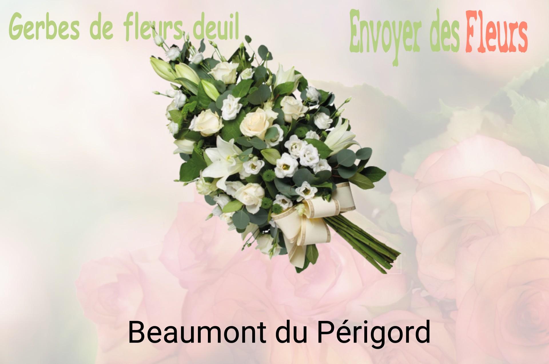 Gerbe de fleurs de deuil livrée à Beaumont-du-Périgord